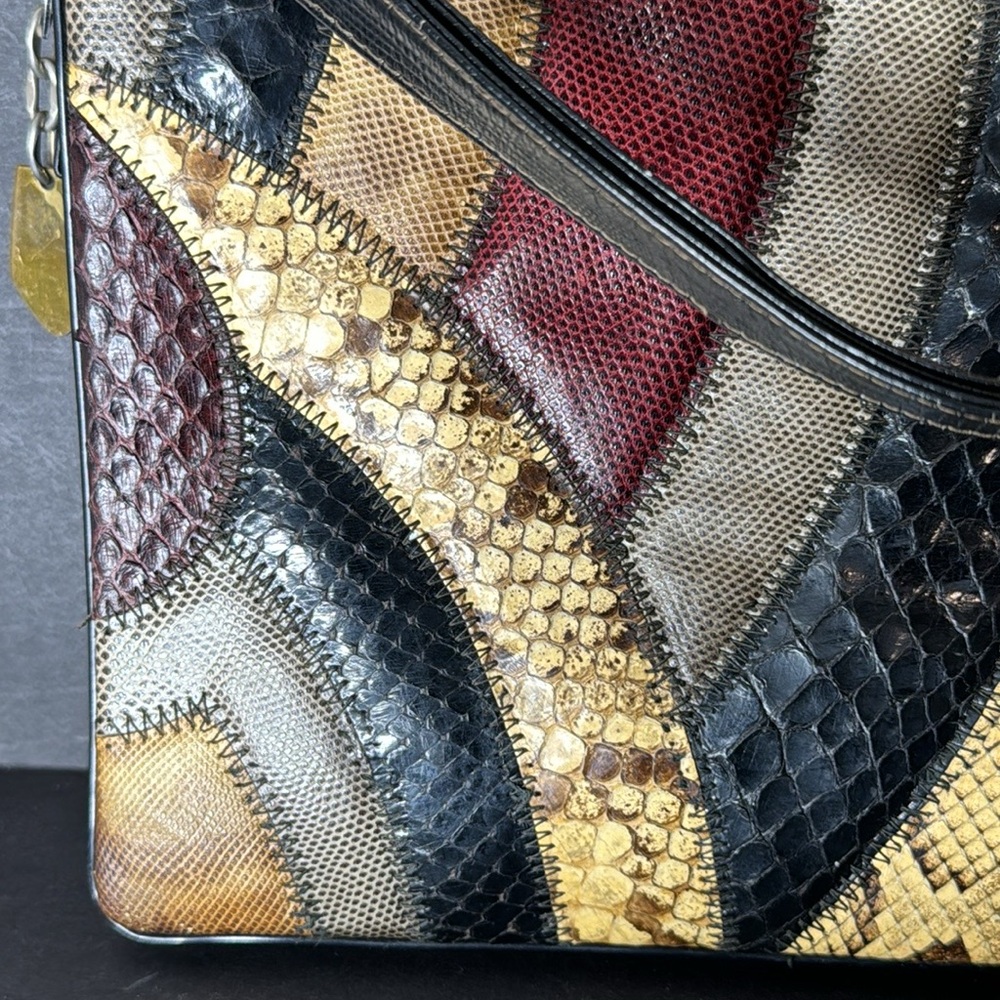 Supreme Vintage Python Snake Patchwork Bag - image 12